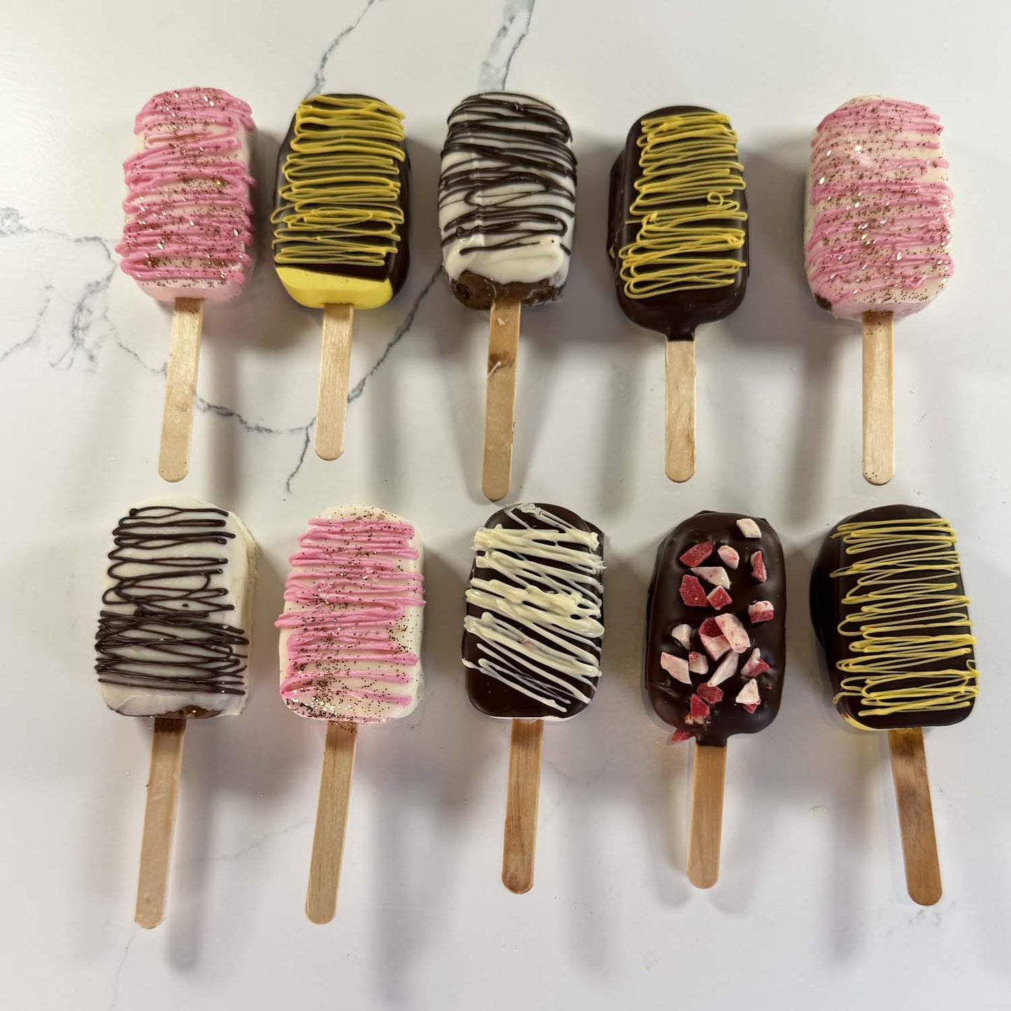 CHOCOLATE COVERED MARSHMALLOW POPSICLES image 0