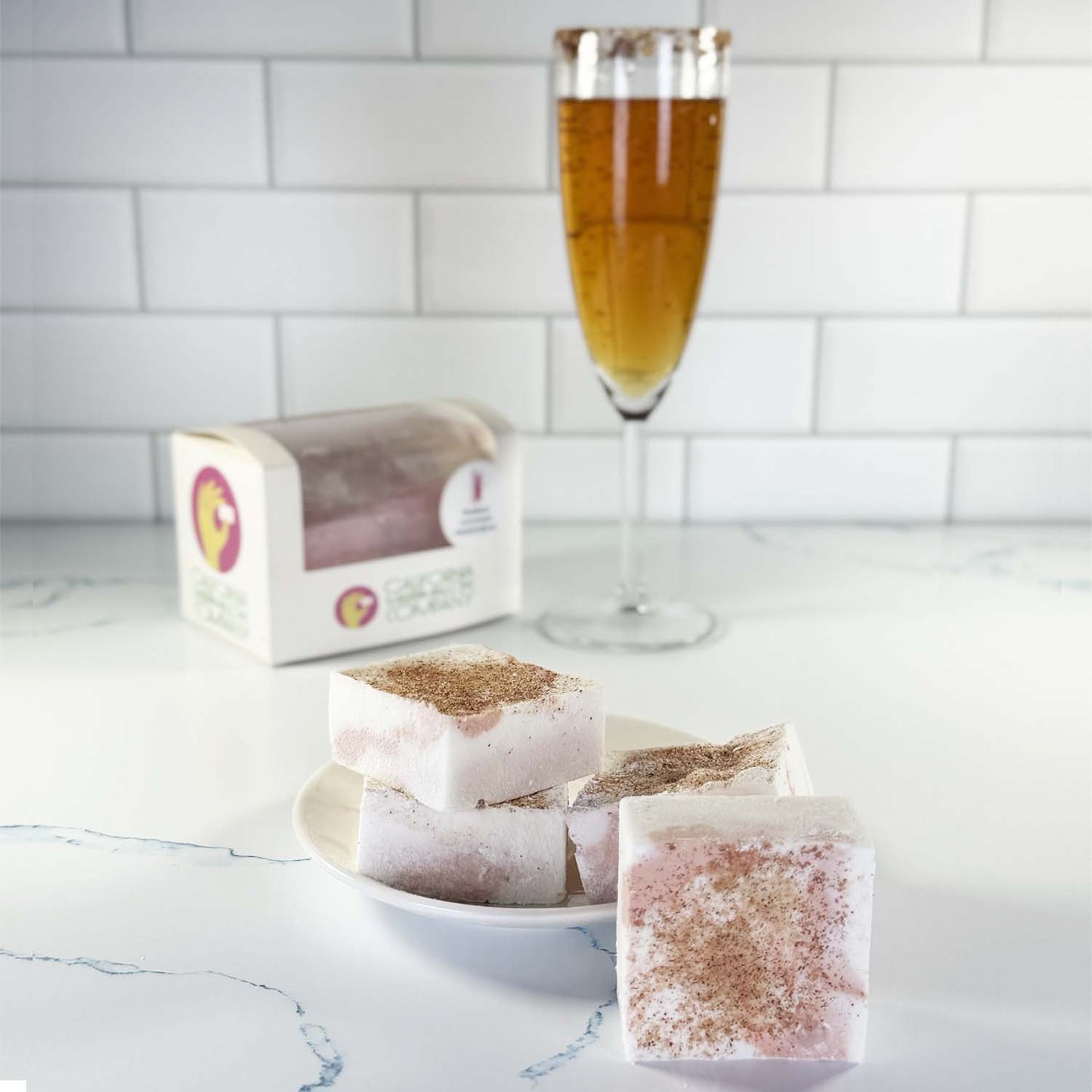 Apple Cider Mimosa Marshmallows