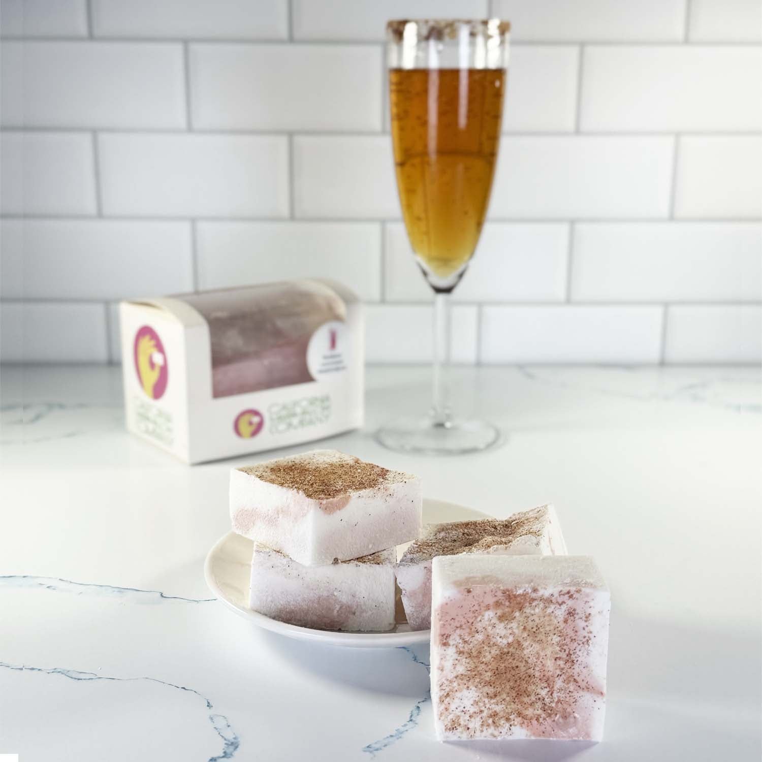 Apple Cider Mimosa Marshmallows