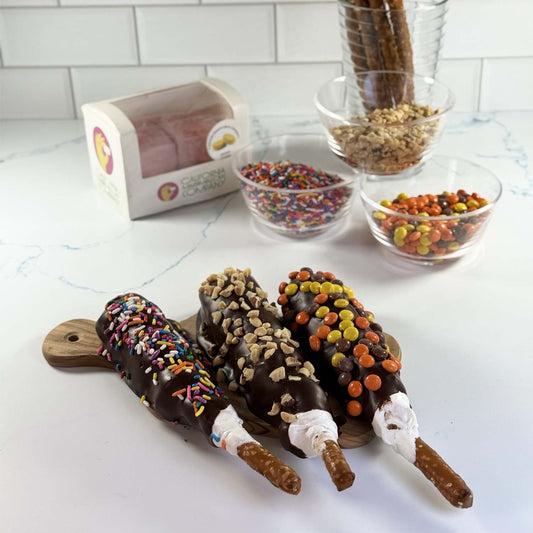 CHOCOLATE COVERED MARSHMALLOW PRETZELS image 0